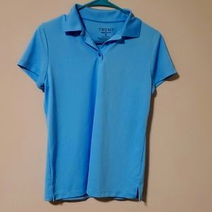 Blue polo style top.  Trump brand.